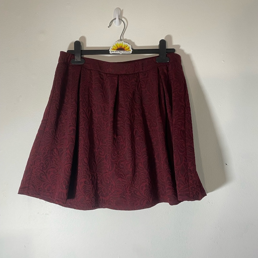 Joe B. Red Skater Skirt